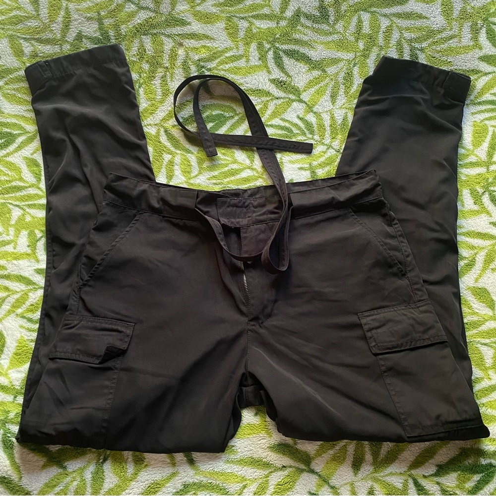 UNIFORM Black Cargo Pants, Like New